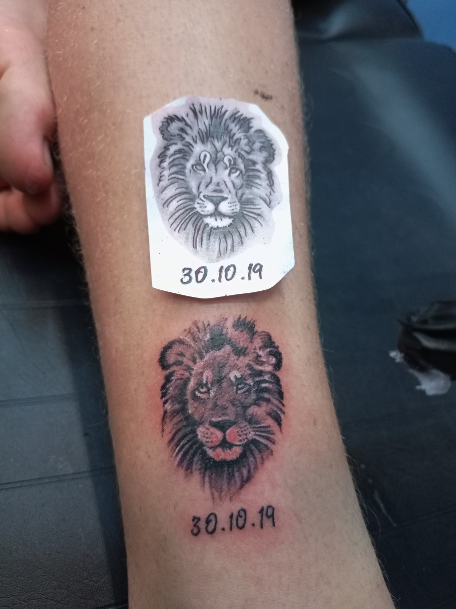 Anahata Ink Tattoo Kuta Bali - Small Lion Tatz, Micro Tattoo