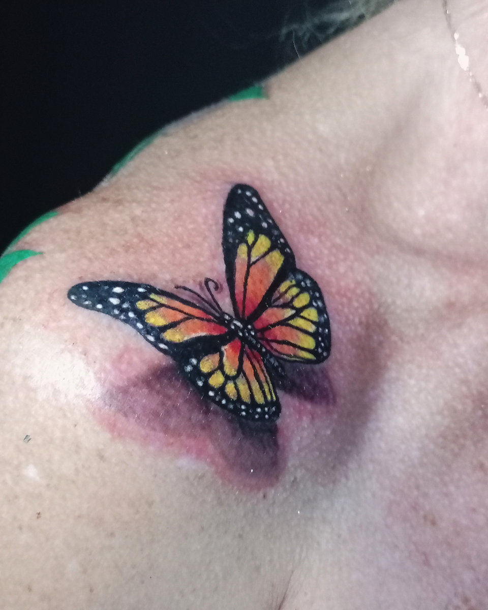 Anahata Ink Tattoo Kuta Bali - Small Butterfly Tattoo