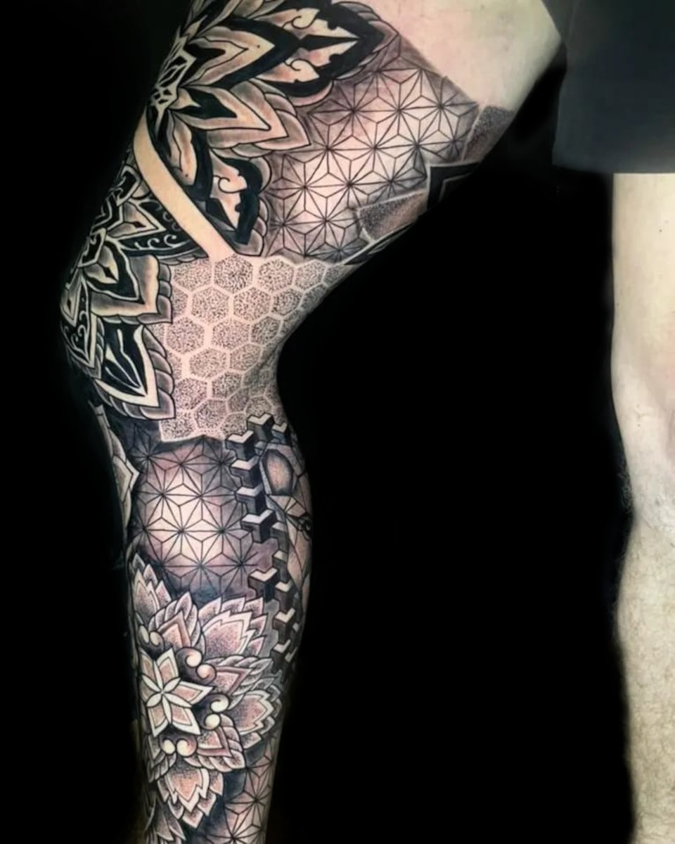 Full Leg Sleeve Tattoos at Anahata Ink Tattoo Kuta Bali