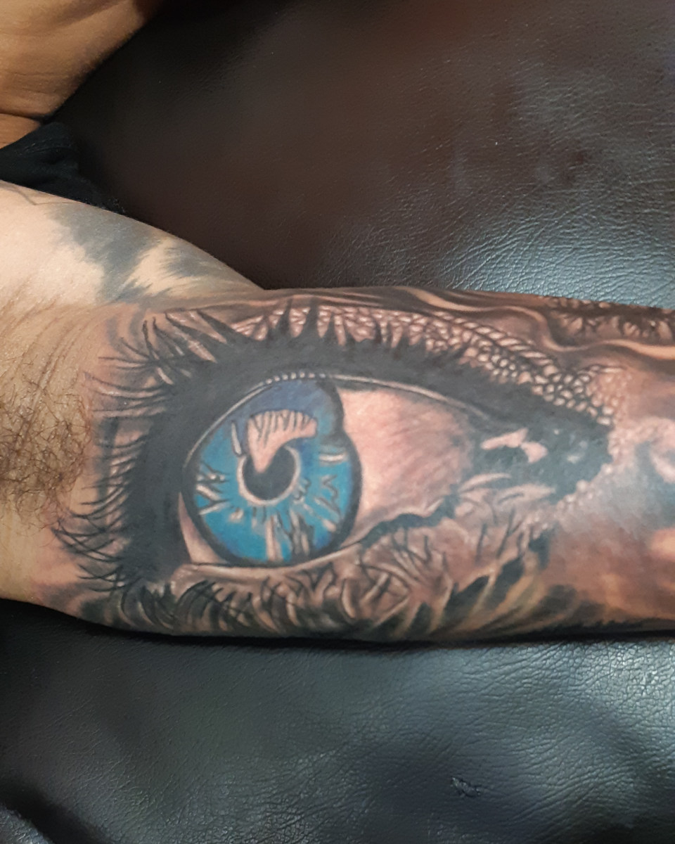 Anahata Ink Tattoo Kuta Bali - Arm Eyes Tattoo
